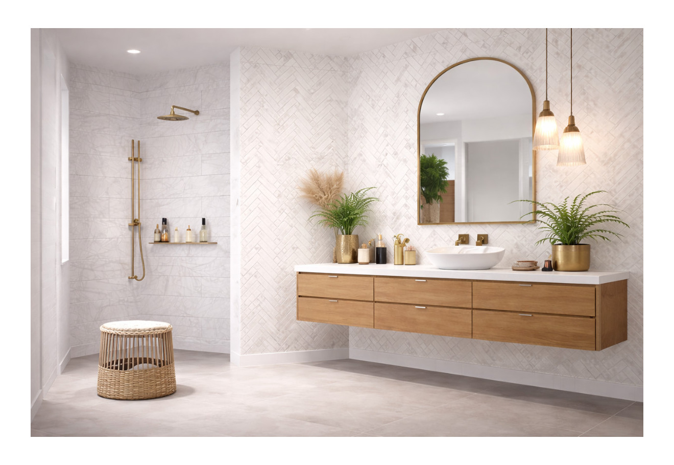 Biely obklad do kúpeľne – nadčasová klasika, ktorá nikdy nevyjde z módy