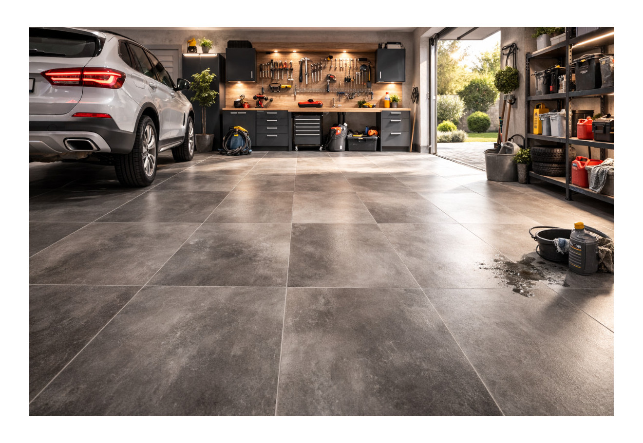 Lacná dlažba do garáže: Ako ušetriť a zároveň získať podlahu, ktorá vydrží roky? 