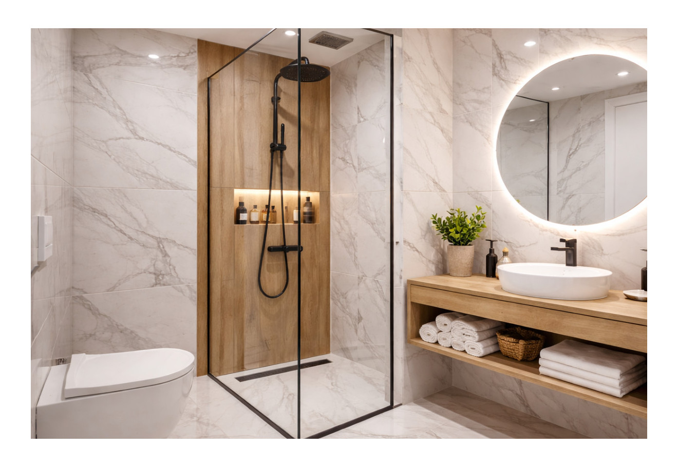 Malá kúpeľňa so sprchovým kútom – tipy, ako z nej vyťažiť maximum