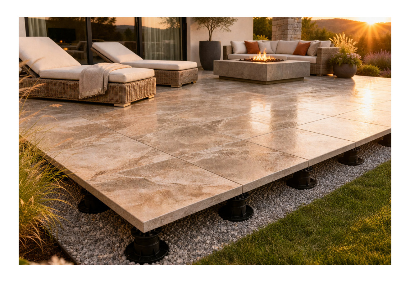 Akú dlažbu na terasu? 2 cm dlažba na terče je najpraktickejšie riešenie